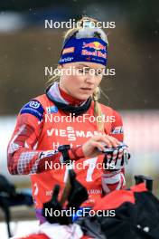 11.02.2024, Nove Mesto na Morave, Czechia (CZE): Anna Gandler (AUT) - IBU World Championships Biathlon, pursuit women, Nove Mesto na Morave (CZE). www.nordicfocus.com. © Manzoni/NordicFocus. Every downloaded picture is fee-liable.