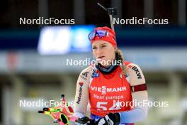 11.02.2024, Nove Mesto na Morave, Czechia (CZE): Amy Baserga (SUI) - IBU World Championships Biathlon, pursuit women, Nove Mesto na Morave (CZE). www.nordicfocus.com. © Manzoni/NordicFocus. Every downloaded picture is fee-liable.