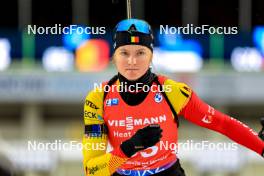 11.02.2024, Nove Mesto na Morave, Czechia (CZE): Maya Cloetens (BEL) - IBU World Championships Biathlon, pursuit women, Nove Mesto na Morave (CZE). www.nordicfocus.com. © Manzoni/NordicFocus. Every downloaded picture is fee-liable.