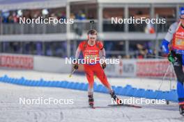 17.02.2024, Nove Mesto na Morave, Czechia (CZE): Haldan Borglum (CAN) - IBU World Championships Biathlon, relay men, Nove Mesto na Morave (CZE). www.nordicfocus.com. © Manzoni/NordicFocus. Every downloaded picture is fee-liable.