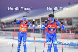 17.02.2024, Nove Mesto na Morave, Czechia (CZE): Tommaso Giacomel (ITA) - IBU World Championships Biathlon, relay men, Nove Mesto na Morave (CZE). www.nordicfocus.com. © Manzoni/NordicFocus. Every downloaded picture is fee-liable.