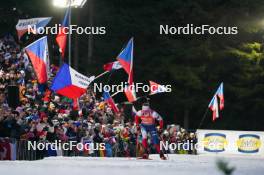 17.02.2024, Nove Mesto na Morave, Czechia (CZE): Jonas Marecek (CZE) - IBU World Championships Biathlon, relay men, Nove Mesto na Morave (CZE). www.nordicfocus.com. © Thibaut/NordicFocus. Every downloaded picture is fee-liable.