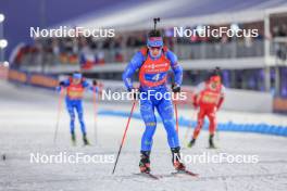 17.02.2024, Nove Mesto na Morave, Czechia (CZE): Tommaso Giacomel (ITA) - IBU World Championships Biathlon, relay men, Nove Mesto na Morave (CZE). www.nordicfocus.com. © Manzoni/NordicFocus. Every downloaded picture is fee-liable.