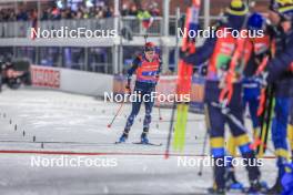 17.02.2024, Nove Mesto na Morave, Czechia (CZE): Vetle Sjaastad Christiansen (NOR) - IBU World Championships Biathlon, relay men, Nove Mesto na Morave (CZE). www.nordicfocus.com. © Manzoni/NordicFocus. Every downloaded picture is fee-liable.