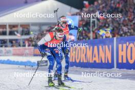 17.02.2024, Nove Mesto na Morave, Czechia (CZE): Olli Hiidensalo (FIN) - IBU World Championships Biathlon, relay men, Nove Mesto na Morave (CZE). www.nordicfocus.com. © Manzoni/NordicFocus. Every downloaded picture is fee-liable.