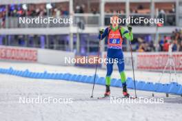 17.02.2024, Nove Mesto na Morave, Czechia (CZE): Anton Vidmar (SLO) - IBU World Championships Biathlon, relay men, Nove Mesto na Morave (CZE). www.nordicfocus.com. © Manzoni/NordicFocus. Every downloaded picture is fee-liable.