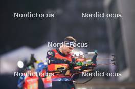 17.02.2024, Nove Mesto na Morave, Czechia (CZE): Emilien Jacquelin (FRA) - IBU World Championships Biathlon, relay men, Nove Mesto na Morave (CZE). www.nordicfocus.com. © Thibaut/NordicFocus. Every downloaded picture is fee-liable.