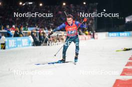 17.02.2024, Nove Mesto na Morave, Czechia (CZE): Jake Brown (USA) - IBU World Championships Biathlon, relay men, Nove Mesto na Morave (CZE). www.nordicfocus.com. © Thibaut/NordicFocus. Every downloaded picture is fee-liable.