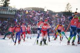 17.02.2024, Nove Mesto na Morave, Czechia (CZE): Joscha Burkhalter (SUI) - IBU World Championships Biathlon, relay men, Nove Mesto na Morave (CZE). www.nordicfocus.com. © Thibaut/NordicFocus. Every downloaded picture is fee-liable.