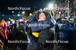 17.02.2024, Nove Mesto na Morave, Czechia (CZE): Event Feature: Sweden coach- IBU World Championships Biathlon, relay men, Nove Mesto na Morave (CZE). www.nordicfocus.com. © Thibaut/NordicFocus. Every downloaded picture is fee-liable.