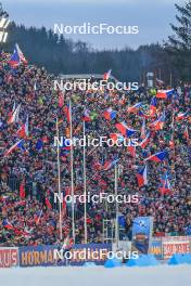 17.02.2024, Nove Mesto na Morave, Czechia (CZE): Tarjei Boe (NOR) - IBU World Championships Biathlon, relay men, Nove Mesto na Morave (CZE). www.nordicfocus.com. © Manzoni/NordicFocus. Every downloaded picture is fee-liable.