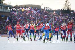 17.02.2024, Nove Mesto na Morave, Czechia (CZE): Elia Zeni (ITA) - IBU World Championships Biathlon, relay men, Nove Mesto na Morave (CZE). www.nordicfocus.com. © Thibaut/NordicFocus. Every downloaded picture is fee-liable.