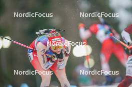 17.02.2024, Nove Mesto na Morave, Czechia (CZE): Amy Baserga (SUI) - IBU World Championships Biathlon, relay women, Nove Mesto na Morave (CZE). www.nordicfocus.com. © Thibaut/NordicFocus. Every downloaded picture is fee-liable.