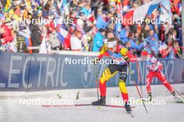 17.02.2024, Nove Mesto na Morave, Czechia (CZE): Lotte Lie (BEL) - IBU World Championships Biathlon, relay women, Nove Mesto na Morave (CZE). www.nordicfocus.com. © Thibaut/NordicFocus. Every downloaded picture is fee-liable.