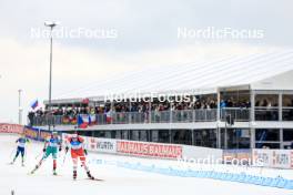 17.02.2024, Nove Mesto na Morave, Czechia (CZE): Maria Zdravkova (BUL), Benita Peiffer (CAN), (l-r) - IBU World Championships Biathlon, relay women, Nove Mesto na Morave (CZE). www.nordicfocus.com. © Manzoni/NordicFocus. Every downloaded picture is fee-liable.