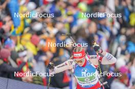 17.02.2024, Nove Mesto na Morave, Czechia (CZE): Amy Baserga (SUI) - IBU World Championships Biathlon, relay women, Nove Mesto na Morave (CZE). www.nordicfocus.com. © Thibaut/NordicFocus. Every downloaded picture is fee-liable.