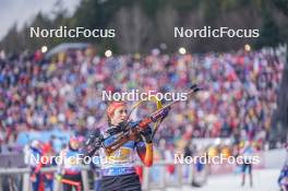 17.02.2024, Nove Mesto na Morave, Czechia (CZE): Vanessa Voigt (GER) - IBU World Championships Biathlon, relay women, Nove Mesto na Morave (CZE). www.nordicfocus.com. © Thibaut/NordicFocus. Every downloaded picture is fee-liable.