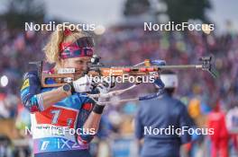 17.02.2024, Nove Mesto na Morave, Czechia (CZE): Karoline Offigstad Knotten (NOR) - IBU World Championships Biathlon, relay women, Nove Mesto na Morave (CZE). www.nordicfocus.com. © Thibaut/NordicFocus. Every downloaded picture is fee-liable.