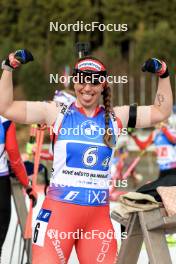 17.02.2024, Nove Mesto na Morave, Czechia (CZE): Lena Haecki-Gross (SUI) - IBU World Championships Biathlon, relay women, Nove Mesto na Morave (CZE). www.nordicfocus.com. © Manzoni/NordicFocus. Every downloaded picture is fee-liable.