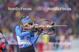 17.02.2024, Nove Mesto na Morave, Czechia (CZE): Lisa Vittozzi (ITA) - IBU World Championships Biathlon, relay women, Nove Mesto na Morave (CZE). www.nordicfocus.com. © Thibaut/NordicFocus. Every downloaded picture is fee-liable.