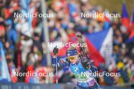 17.02.2024, Nove Mesto na Morave, Czechia (CZE): Sophie Chauveau (FRA) - IBU World Championships Biathlon, relay women, Nove Mesto na Morave (CZE). www.nordicfocus.com. © Thibaut/NordicFocus. Every downloaded picture is fee-liable.