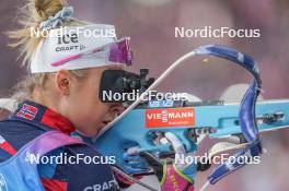 17.02.2024, Nove Mesto na Morave, Czechia (CZE): Ingrid Landmark Tandrevold (NOR) - IBU World Championships Biathlon, relay women, Nove Mesto na Morave (CZE). www.nordicfocus.com. © Thibaut/NordicFocus. Every downloaded picture is fee-liable.