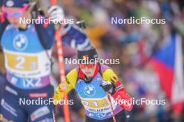 17.02.2024, Nove Mesto na Morave, Czechia (CZE): Eve Bouvard (BEL) - IBU World Championships Biathlon, relay women, Nove Mesto na Morave (CZE). www.nordicfocus.com. © Thibaut/NordicFocus. Every downloaded picture is fee-liable.