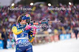 17.02.2024, Nove Mesto na Morave, Czechia (CZE): Elvira Oeberg (SWE) - IBU World Championships Biathlon, relay women, Nove Mesto na Morave (CZE). www.nordicfocus.com. © Thibaut/NordicFocus. Every downloaded picture is fee-liable.