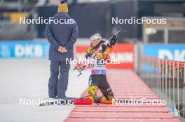 17.02.2024, Nove Mesto na Morave, Czechia (CZE): Marine Debloem (BEL) - IBU World Championships Biathlon, relay women, Nove Mesto na Morave (CZE). www.nordicfocus.com. © Thibaut/NordicFocus. Every downloaded picture is fee-liable.