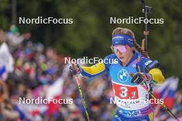 17.02.2024, Nove Mesto na Morave, Czechia (CZE): Anna Magnusson (SWE) - IBU World Championships Biathlon, relay women, Nove Mesto na Morave (CZE). www.nordicfocus.com. © Thibaut/NordicFocus. Every downloaded picture is fee-liable.