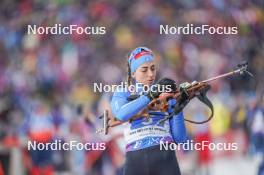 17.02.2024, Nove Mesto na Morave, Czechia (CZE): Lisa Vittozzi (ITA) - IBU World Championships Biathlon, relay women, Nove Mesto na Morave (CZE). www.nordicfocus.com. © Thibaut/NordicFocus. Every downloaded picture is fee-liable.