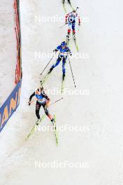 17.02.2024, Nove Mesto na Morave, Czechia (CZE): Janina Hettich-Walz (GER), Iryna Petrenko (UKR), Tereza Vobornikova (CZE), (l-r) - IBU World Championships Biathlon, relay women, Nove Mesto na Morave (CZE). www.nordicfocus.com. © Manzoni/NordicFocus. Every downloaded picture is fee-liable.