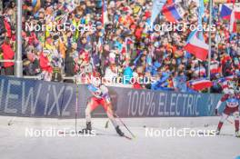 17.02.2024, Nove Mesto na Morave, Czechia (CZE): Elisa Gasparin (SUI) - IBU World Championships Biathlon, relay women, Nove Mesto na Morave (CZE). www.nordicfocus.com. © Thibaut/NordicFocus. Every downloaded picture is fee-liable.