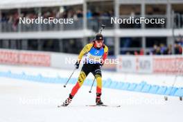 17.02.2024, Nove Mesto na Morave, Czechia (CZE): Eve Bouvard (BEL) - IBU World Championships Biathlon, relay women, Nove Mesto na Morave (CZE). www.nordicfocus.com. © Manzoni/NordicFocus. Every downloaded picture is fee-liable.