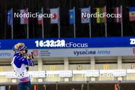 09.02.2024, Nove Mesto na Morave, Czechia (CZE): Tara Geraghty-Moats (USA) - IBU World Championships Biathlon, sprint women, Nove Mesto na Morave (CZE). www.nordicfocus.com. © Manzoni/NordicFocus. Every downloaded picture is fee-liable.