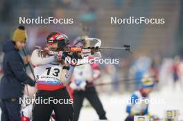 09.02.2024, Nove Mesto na Morave, Czechia (CZE): Lena Haecki-Gross (SUI) - IBU World Championships Biathlon, sprint women, Nove Mesto na Morave (CZE). www.nordicfocus.com. © Thibaut/NordicFocus. Every downloaded picture is fee-liable.