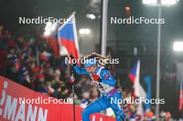 09.02.2024, Nove Mesto na Morave, Czechia (CZE): Michela Carrara (ITA) - IBU World Championships Biathlon, sprint women, Nove Mesto na Morave (CZE). www.nordicfocus.com. © Thibaut/NordicFocus. Every downloaded picture is fee-liable.