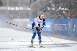 09.02.2024, Nove Mesto na Morave, Czechia (CZE): Suvi Minkkinen (FIN) - IBU World Championships Biathlon, sprint women, Nove Mesto na Morave (CZE). www.nordicfocus.com. © Manzoni/NordicFocus. Every downloaded picture is fee-liable.