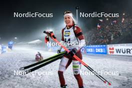 09.02.2024, Nove Mesto na Morave, Czechia (CZE): Baiba Bendika (LAT) - IBU World Championships Biathlon, sprint women, Nove Mesto na Morave (CZE). www.nordicfocus.com. © Manzoni/NordicFocus. Every downloaded picture is fee-liable.