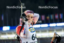 09.02.2024, Nove Mesto na Morave, Czechia (CZE): Benita Peiffer (CAN) - IBU World Championships Biathlon, sprint women, Nove Mesto na Morave (CZE). www.nordicfocus.com. © Manzoni/NordicFocus. Every downloaded picture is fee-liable.