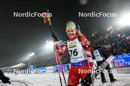 09.02.2024, Nove Mesto na Morave, Czechia (CZE): Tamara Steiner (AUT) - IBU World Championships Biathlon, sprint women, Nove Mesto na Morave (CZE). www.nordicfocus.com. © Manzoni/NordicFocus. Every downloaded picture is fee-liable.