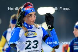 09.02.2024, Nove Mesto na Morave, Czechia (CZE): Lisa Vittozzi (ITA) - IBU World Championships Biathlon, sprint women, Nove Mesto na Morave (CZE). www.nordicfocus.com. © Manzoni/NordicFocus. Every downloaded picture is fee-liable.