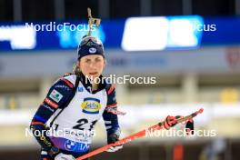 09.02.2024, Nove Mesto na Morave, Czechia (CZE): Justine Braisaz-Bouchet (FRA) - IBU World Championships Biathlon, sprint women, Nove Mesto na Morave (CZE). www.nordicfocus.com. © Manzoni/NordicFocus. Every downloaded picture is fee-liable.