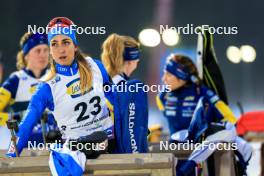 09.02.2024, Nove Mesto na Morave, Czechia (CZE): Lisa Vittozzi (ITA) - IBU World Championships Biathlon, sprint women, Nove Mesto na Morave (CZE). www.nordicfocus.com. © Manzoni/NordicFocus. Every downloaded picture is fee-liable.