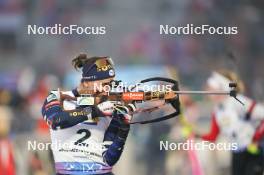 09.02.2024, Nove Mesto na Morave, Czechia (CZE): Julia Simon (FRA) - IBU World Championships Biathlon, sprint women, Nove Mesto na Morave (CZE). www.nordicfocus.com. © Thibaut/NordicFocus. Every downloaded picture is fee-liable.