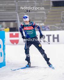 08.02.2024, Nove Mesto na Morave, Czechia (CZE): Eric Perrot (FRA) - IBU World Championships Biathlon, training, Nove Mesto na Morave (CZE). www.nordicfocus.com. © Thibaut/NordicFocus. Every downloaded picture is fee-liable.