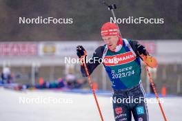 08.02.2024, Nove Mesto na Morave, Czechia (CZE): Roman Rees (GER) - IBU World Championships Biathlon, training, Nove Mesto na Morave (CZE). www.nordicfocus.com. © Thibaut/NordicFocus. Every downloaded picture is fee-liable.