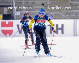 08.02.2024, Nove Mesto na Morave, Czechia (CZE): Jesper Nelin (SWE) - IBU World Championships Biathlon, training, Nove Mesto na Morave (CZE). www.nordicfocus.com. © Thibaut/NordicFocus. Every downloaded picture is fee-liable.