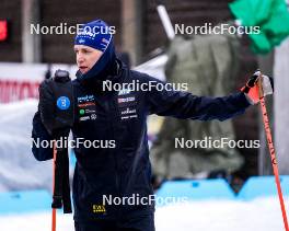 08.02.2024, Nove Mesto na Morave, Czechia (CZE): Martin Ponsiluoma (SWE) - IBU World Championships Biathlon, training, Nove Mesto na Morave (CZE). www.nordicfocus.com. © Thibaut/NordicFocus. Every downloaded picture is fee-liable.