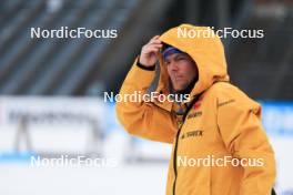 08.02.2024, Nove Mesto na Morave, Czechia (CZE): Jens Filbrich (GER), coach Team Germany - IBU World Championships Biathlon, training, Nove Mesto na Morave (CZE). www.nordicfocus.com. © Manzoni/NordicFocus. Every downloaded picture is fee-liable.